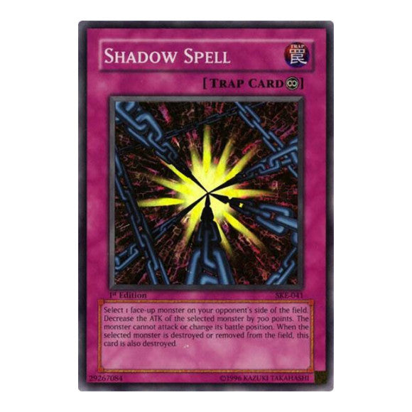 Shadow Spell (SKE) #SKE-041 Super Rare (Unlimited Lightly Played) Starter Deck: Kaiba Evolution YuGiOh: 2004