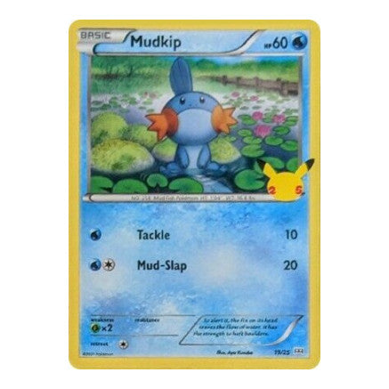 Mudkip - 19/25 (M21) #019/025 Promo (Holofoil Near Mint) McDonald's 25th Anniversary Promos Pokemon: 2021