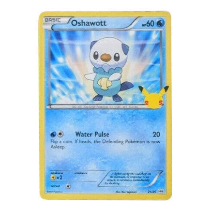 Oshawott - 21/25 (M21) #021/025 Promo (Holofoil Near Mint) McDonald's 25th Anniversary Promos Pokemon: 2021