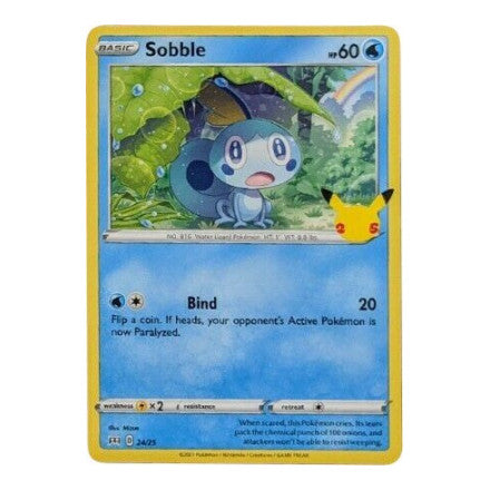 Sobble - 24/25 (M21) #024/025 Promo (Lightly Played) McDonald's 25th Anniversary Promos Pokemon: 2021