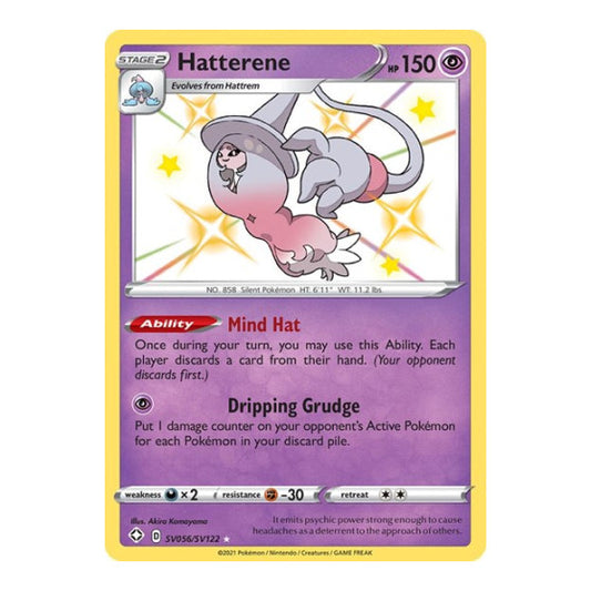 Hatterene (SHFSV) #SV056/SV122 Shiny Holo Rare (Holofoil Near Mint) Shining Fates: Shiny Vault Pokemon: 2021