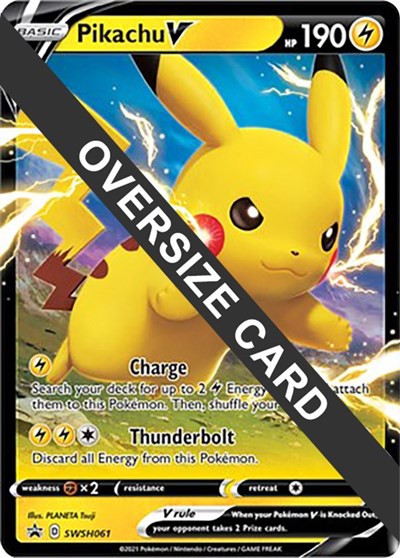 Pikachu V SWSH061 (PR) #SWSH061 Promo Jumbo Cards Pokemon: 2015