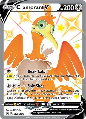 2019 Pokemon: SWSH: Sword & Shield Promo Cards (SWSD) - Cramorant V SWSH086 (#SWSH086, Promo)