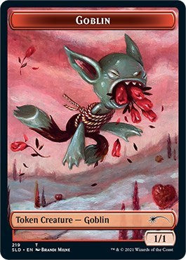 Goblin Token 219 (SLD) #219 T (Foil Lightly Played) Secret Lair Drop Series Magic: The Gathering: 2026