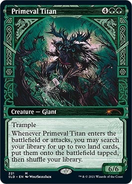 Primeval Titan (221) (SLD) #221 Mythic Rare (Foil Near Mint) Secret Lair Drop Series Magic: The Gathering: 2026