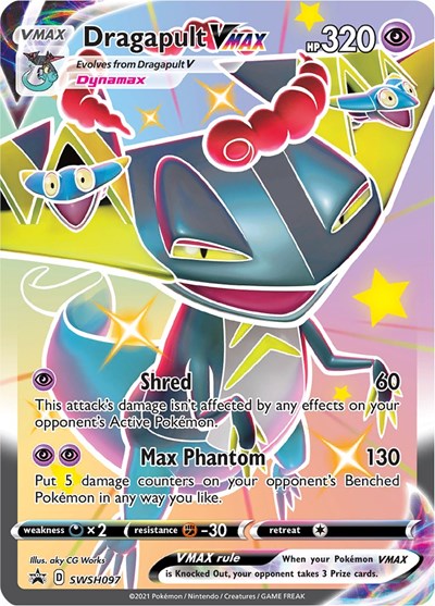 Dragapult VMAX SWSH097 (SWSD) #SWSH097 Promo (Holofoil Near Mint) SWSH: Sword & Shield Promo Cards Pokemon: 2019