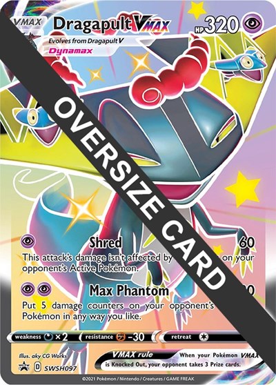 Dragapult VMAX SWSH097 (PR) #SWSH097 Promo (Holofoil Damaged) Jumbo Cards Pokemon: 2015