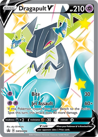 Dragapult V SWSH096 (SWSD) #SWSH096 Promo (Holofoil Near Mint) SWSH: Sword & Shield Promo Cards Pokemon: 2019