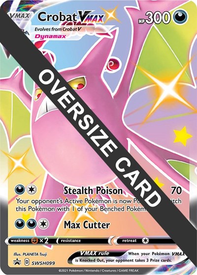 Crobat VMAX SWSH099 (PR) #SWSH099 Promo (Holofoil Moderately Played) Jumbo Cards Pokemon: 2015