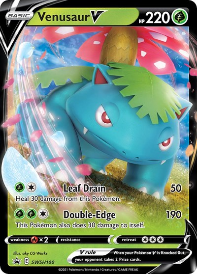 Venusaur V SWSH100 (SWSD) #SWSH100 Promo SWSH: Sword & Shield Promo Cards Pokemon: 2019