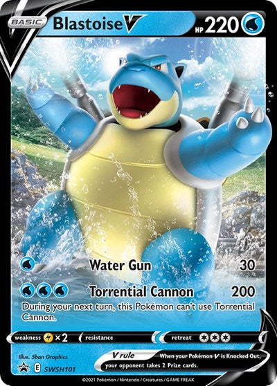 Blastoise V SWSH101 (SWSD) #SWSH101 Promo (Holofoil Near Mint) SWSH: Sword & Shield Promo Cards Pokemon: 2019