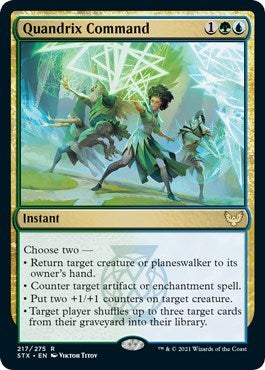 Quandrix Command (STX) #217 Rare (Near Mint) Strixhaven: School of Mages Magic: The Gathering: 2021