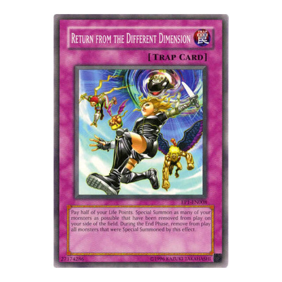 Return from the Different Dimension (EP1) #EP1-EN008 Common / Short Print Yu-Gi-Oh! Movie Exclusive Pack YuGiOh: 2004
