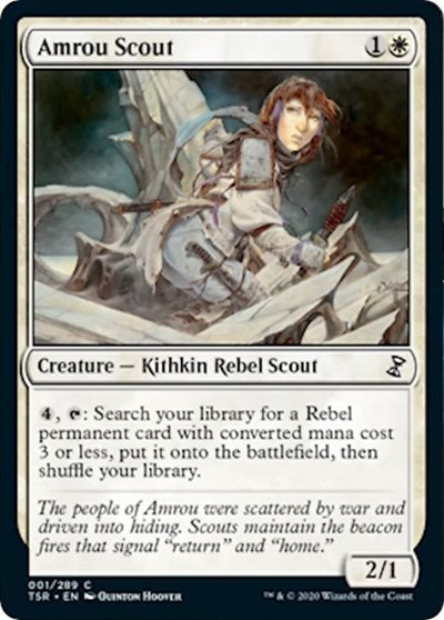 Amrou Scout (TSR) #1 Common (Lightly Played) Time Spiral: Remastered Magic: The Gathering: 2021