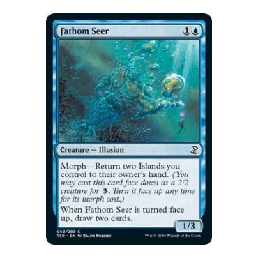 Fathom Seer (TSR) #68 Common (Lightly Played) Time Spiral: Remastered Magic: The Gathering: 2021