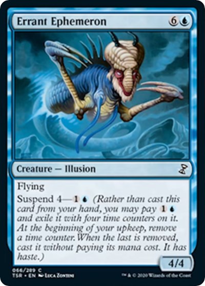 Errant Ephemeron (TSR) #66 Common (Lightly Played) Time Spiral: Remastered Magic: The Gathering: 2021