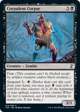 Corpulent Corpse (TSR) #104 Common Time Spiral: Remastered Magic: The Gathering: 2021