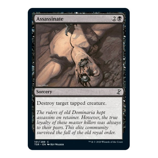 Assassinate (TSR) #101 Common (Foil Near Mint) Time Spiral: Remastered Magic: The Gathering: 2021