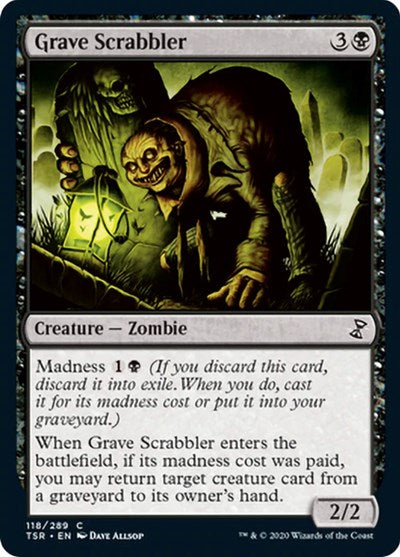 Grave Scrabbler (TSR) #118 Common (Foil Lightly Played) Time Spiral: Remastered Magic: The Gathering: 2021