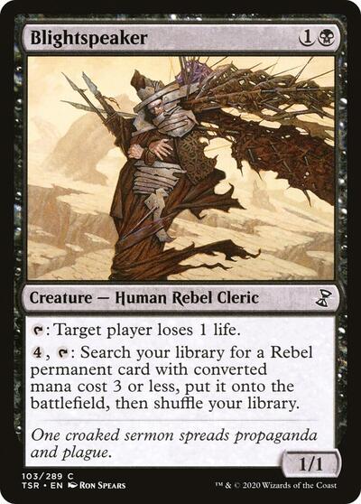 Blightspeaker (TSR) #103 Common (Foil Lightly Played) Time Spiral: Remastered Magic: The Gathering: 2021