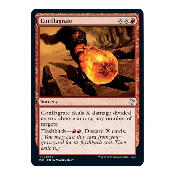 Conflagrate (TSR) #160 Uncommon (Lightly Played) Time Spiral: Remastered Magic: The Gathering: 2021