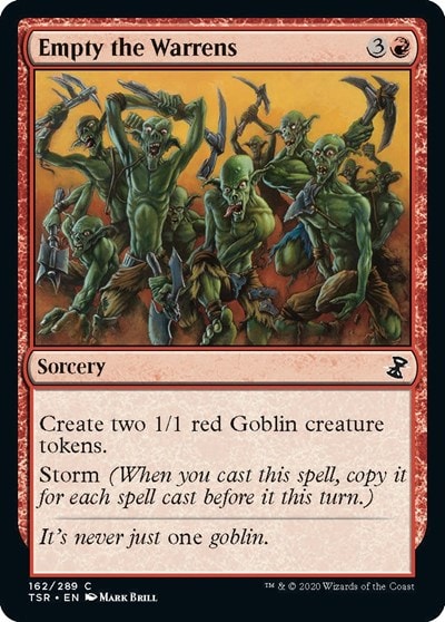 Empty the Warrens (TSR) #162 Common (Lightly Played) Time Spiral: Remastered Magic: The Gathering: 2021