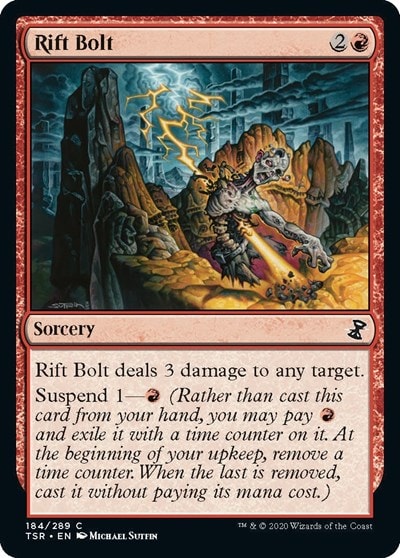 Rift Bolt (TSR) #184 Common (Lightly Played) Time Spiral: Remastered Magic: The Gathering: 2021