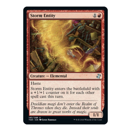 Storm Entity (TSR) #193 Uncommon (Lightly Played) Time Spiral: Remastered Magic: The Gathering: 2021