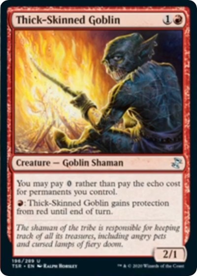 Thick Skinned Goblin (TSR) #196 Uncommon (Lightly Played) Time Spiral: Remastered Magic: The Gathering: 2021