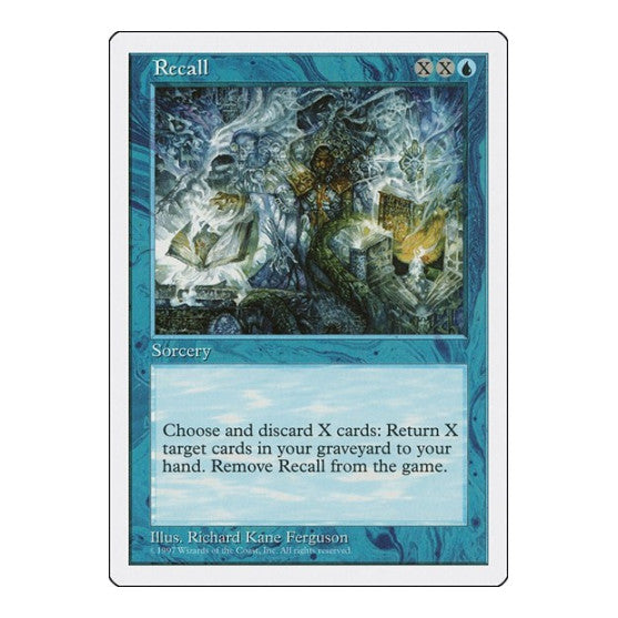 Recall (5ED) #115 Rare (Moderately Played) Fifth Edition Magic: The Gathering: 1997