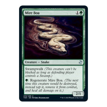 Mire Boa (TSR) #219 Uncommon (Lightly Played) Time Spiral: Remastered Magic: The Gathering: 2021