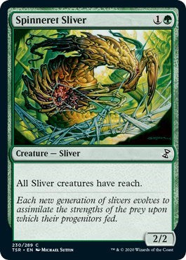 Spinneret Sliver (TSR) #230 Common (Lightly Played) Time Spiral: Remastered Magic: The Gathering: 2021