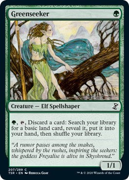 Greenseeker (TSR) #207 Common (Lightly Played) Time Spiral: Remastered Magic: The Gathering: 2021