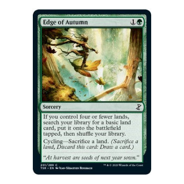 Edge of Autumn (TSR) #201 Common (Lightly Played) Time Spiral: Remastered Magic: The Gathering: 2021