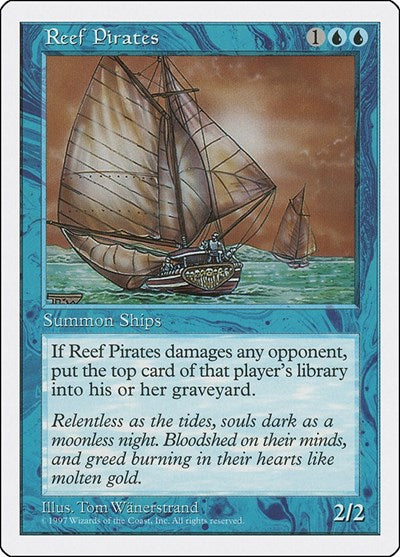 Reef Pirates (5ED) #116 Common (Lightly Played) Fifth Edition Magic: 1997