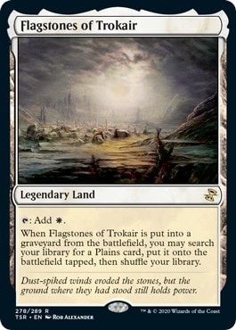 Flagstones of Trokair (TSR) #278 Rare (Lightly Played) Time Spiral: Remastered Magic: The Gathering: 2021