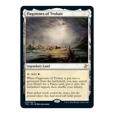 Flagstones of Trokair (TSR) #278 Rare (Lightly Played) Time Spiral: Remastered Magic: The Gathering: 2021