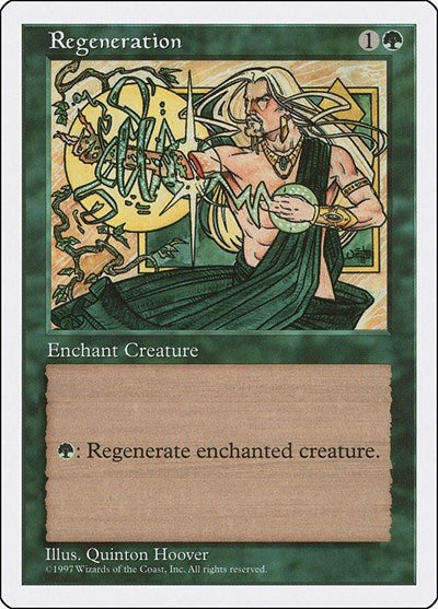 Regeneration (5ED) #321 Common (Lightly Played) Fifth Edition Magic: The Gathering: 1997