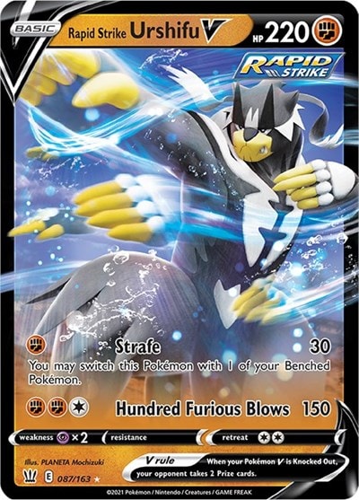 Rapid Strike Urshifu V (SWSH05) #087/163 Ultra Rare SWSH05: Battle Styles Pokemon: 2021