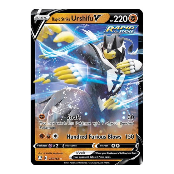 Rapid Strike Urshifu V (SWSH05) #087/163 Ultra Rare SWSH05: Battle Styles Pokemon: 2021