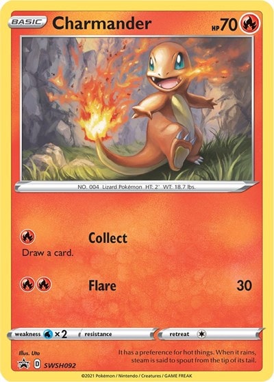 Charmander - SWSH092 (SWSD) #SWSH092 Promo (Holofoil Lightly Played) SWSH: Sword & Shield Promo Cards Pokemon: 2019
