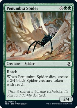 Penumbra Spider (TSR) #223 Common (Lightly Played) Time Spiral: Remastered Magic: The Gathering: 2021