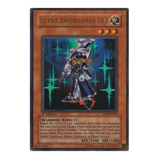 Silent Swordsman LV3 (RDS) #RDS-EN009 Ultra Rare (1st Edition Near Mint) Rise of Destiny YuGiOh: 2004