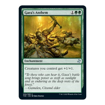 Gaeas Anthem (TSR) #204 Uncommon (Lightly Played) Time Spiral: Remastered Magic: The Gathering: 2021