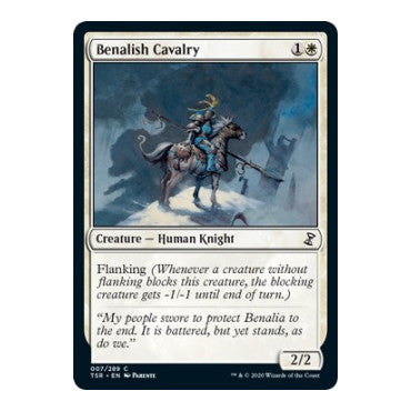Benalish Cavalry (TSR) #7 Common (Lightly Played) Time Spiral: Remastered Magic: The Gathering: 2021