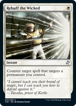 Rebuff the Wicked (TSR) #35 Uncommon (Lightly Played) Time Spiral: Remastered Magic: The Gathering: 2021