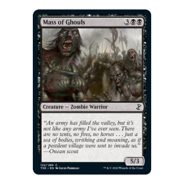 Mass of Ghouls (TSR) #122 Common (Lightly Played) Time Spiral: Remastered Magic: The Gathering: 2021