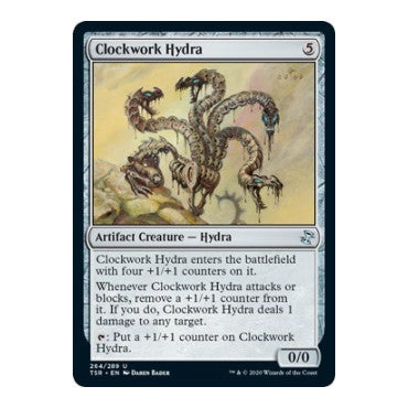 Clockwork Hydra (TSR) #264 Uncommon (Lightly Played) Time Spiral: Remastered Magic: The Gathering: 2021