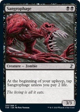 Sangrophage (TSR) #135 Common (Heavily Played) Time Spiral: Remastered Magic: The Gathering: 2021