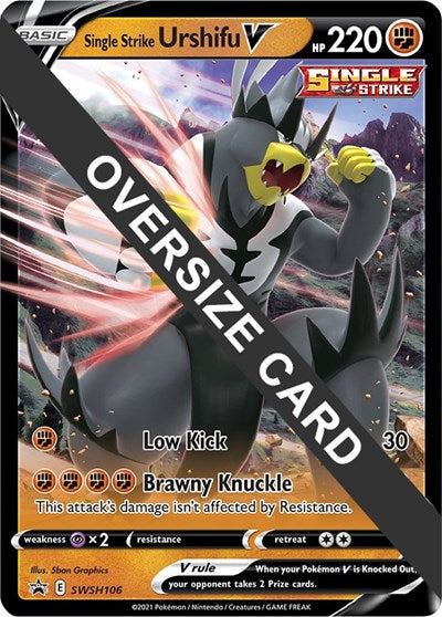 Single Strike Urshifu V SWSH106 (PR) #SWSH106 Promo (Holofoil Lightly Played) Jumbo Cards Pokemon: 2015